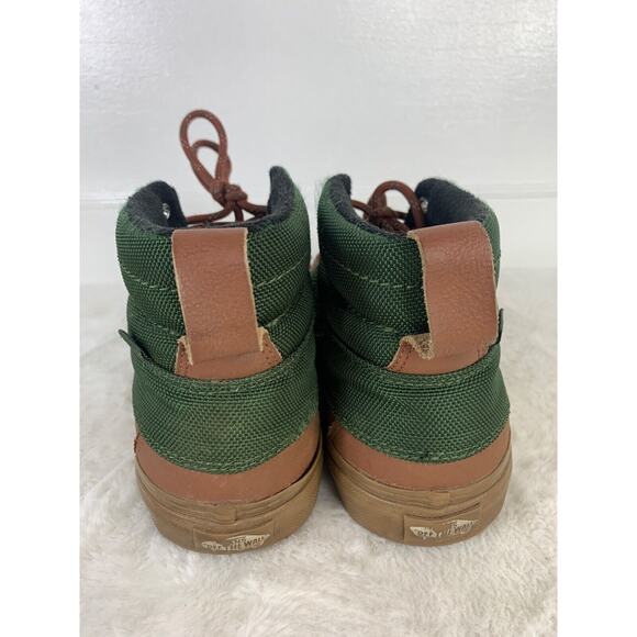 Vans Sk8-Hi MTE Del Pato Kombu Green Tortoise Shell Mens Size 8 Duck Boots - Picture 3 of 9